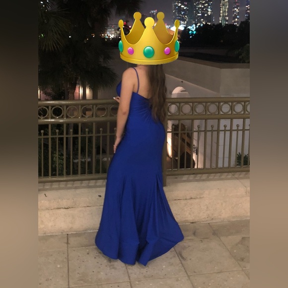 Terani Couture Royal Blue Prom Dress, Size Small - Picture 4 of 9